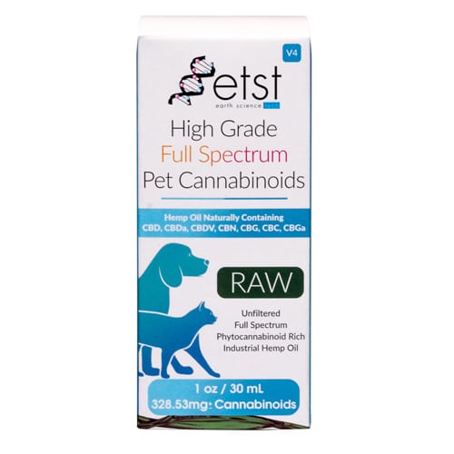 ETST Raw Pet CBD drops 1 ounce