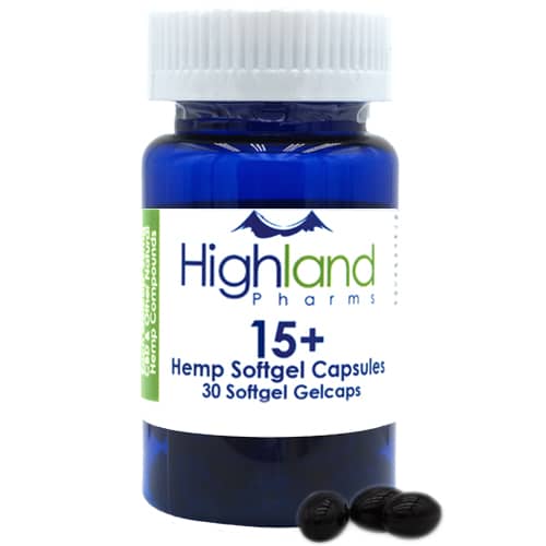 Highland Pharms 15mg CBD Gel Caps Capsules