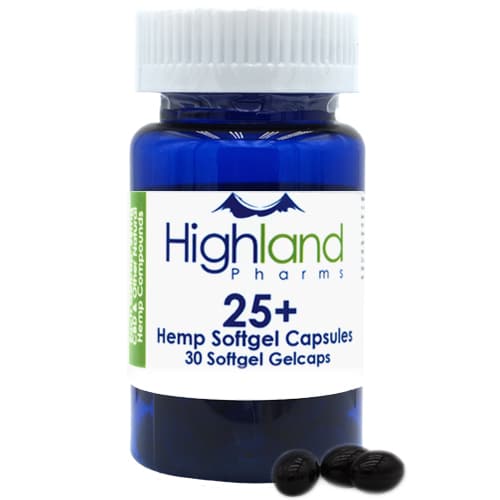 highland pharms 25mg cbd softgel capsules