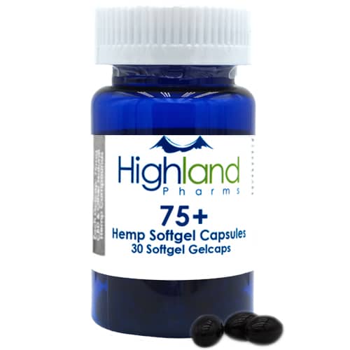 highland pharms 75mg cbd softgel capsules