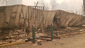 Fire Ravaged Dispensary in Gates, OR