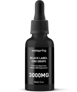 3000mg CBD Drops Black Label WellspringCBD.com