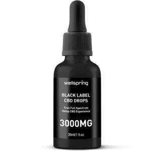 3000mg CBD Drops Black Label WellspringCBD.com