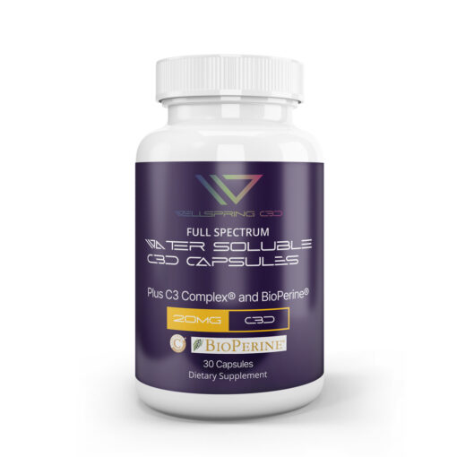 20mg water soluble cbd curcumin capsules