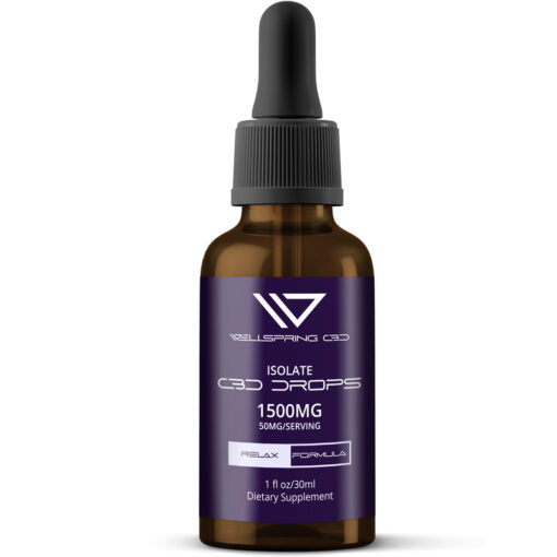 1500mg cbd isolate relax drops