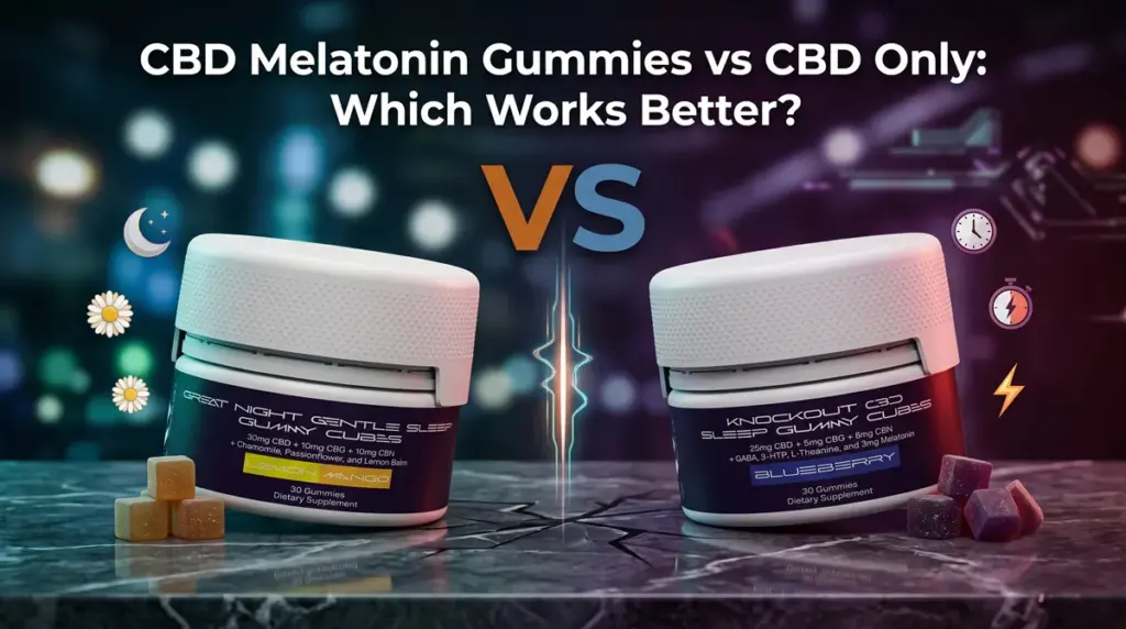 CBD Melatonin Gummies vs CBD Only: Which Works Better?
